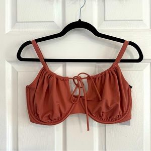 Front Tie Target Bikini Top